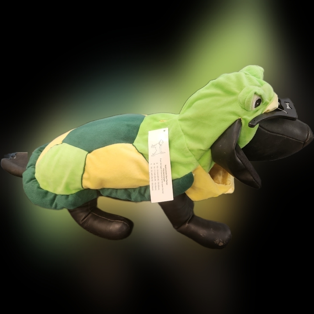 Turtle Green and Yellow Dog Costume NWT